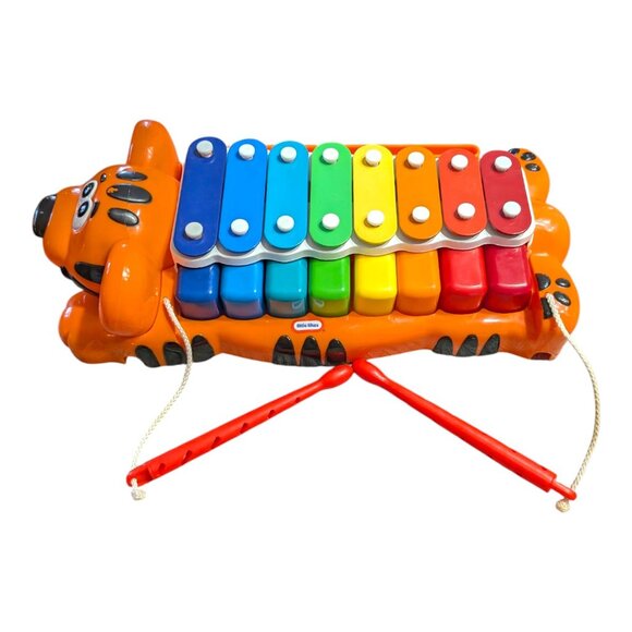Little Tikes Jungle Jamboree Tiger 2 in 1 Xylophone Piano Toy Ages 1+ Music Play - Picture 1 of 7